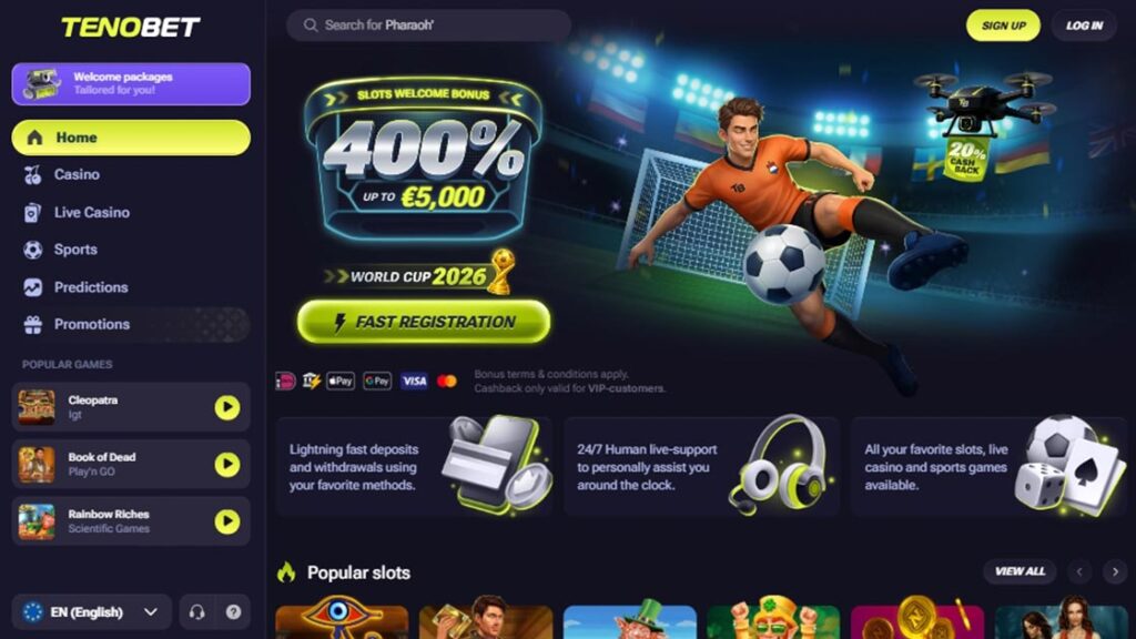 homepage van tenobet wk wedden aanbieder